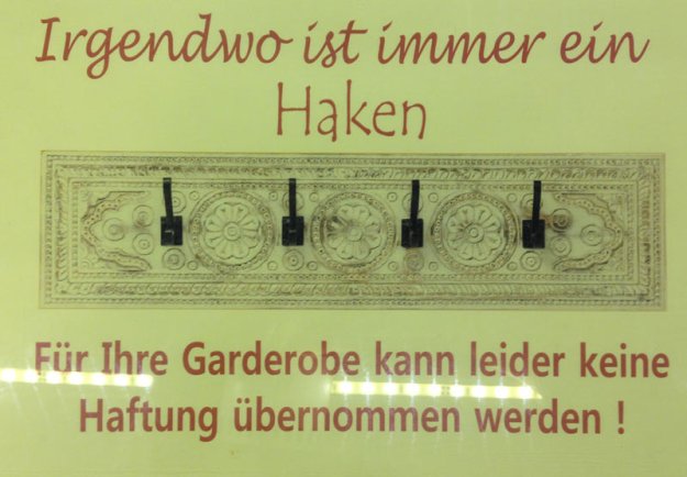 garderoben-schild